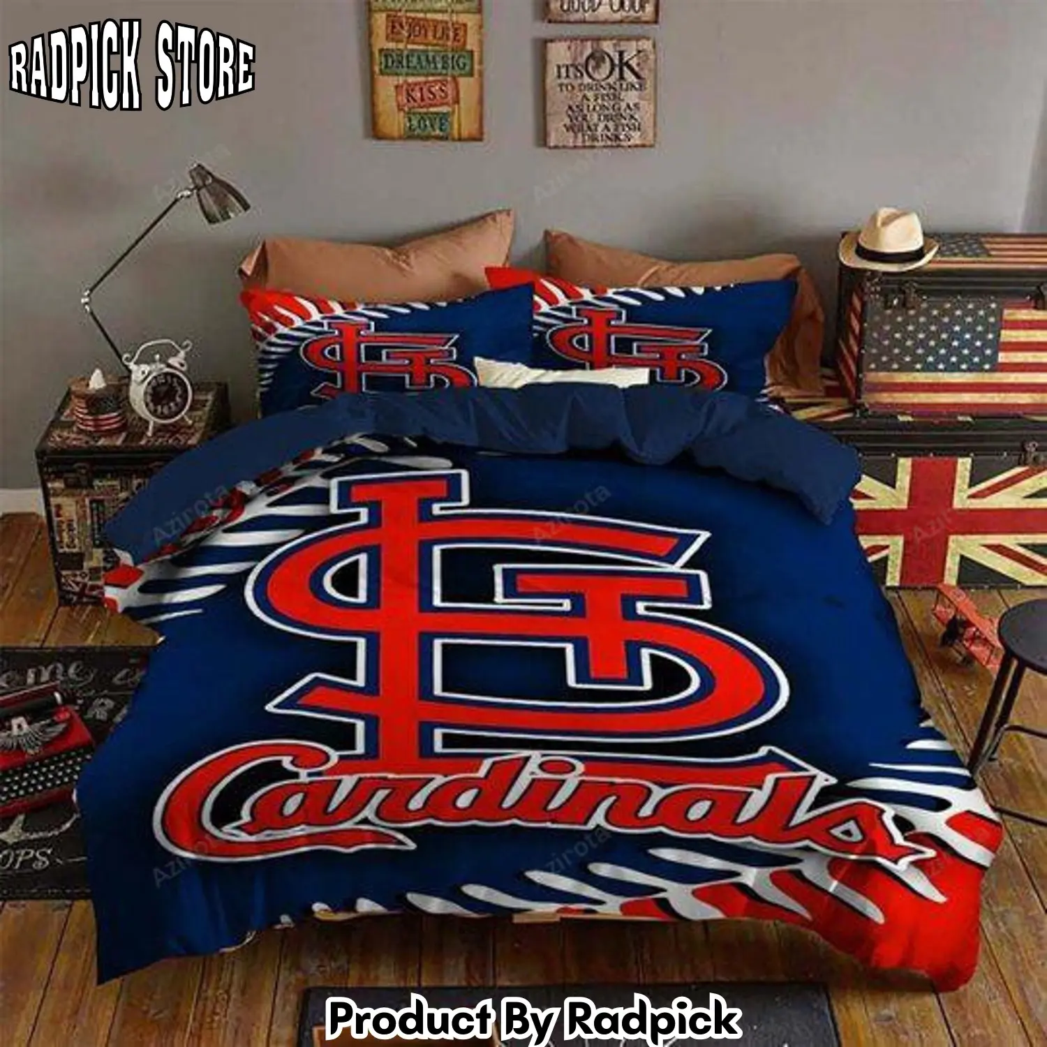 Radpick st louis cardinals b170969 bedding set rp3272029